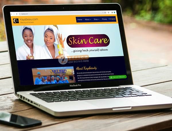 Kaysbeau website design