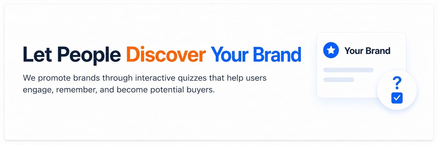 Let people discover your brand