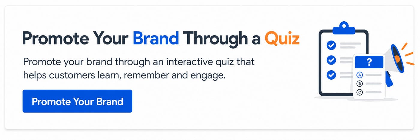 Promote your brand through quiz