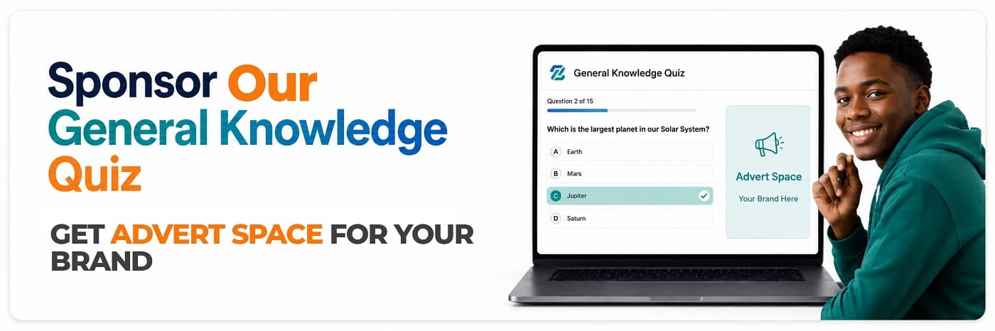 SPONSOR GENERAL KNOWLEDGE QUIZ GET ADVER SPACE