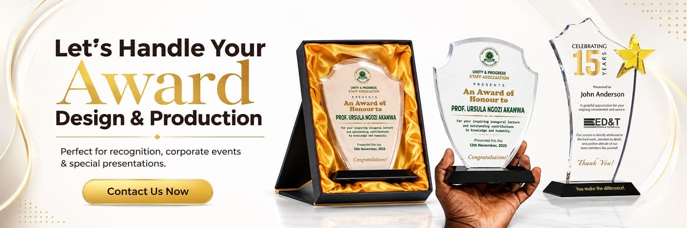get award printing services in nigeria