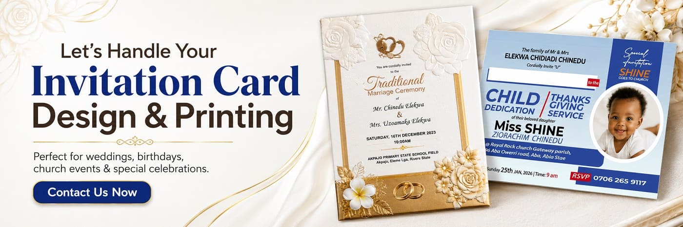 get invitattion card design printing services in nigeria