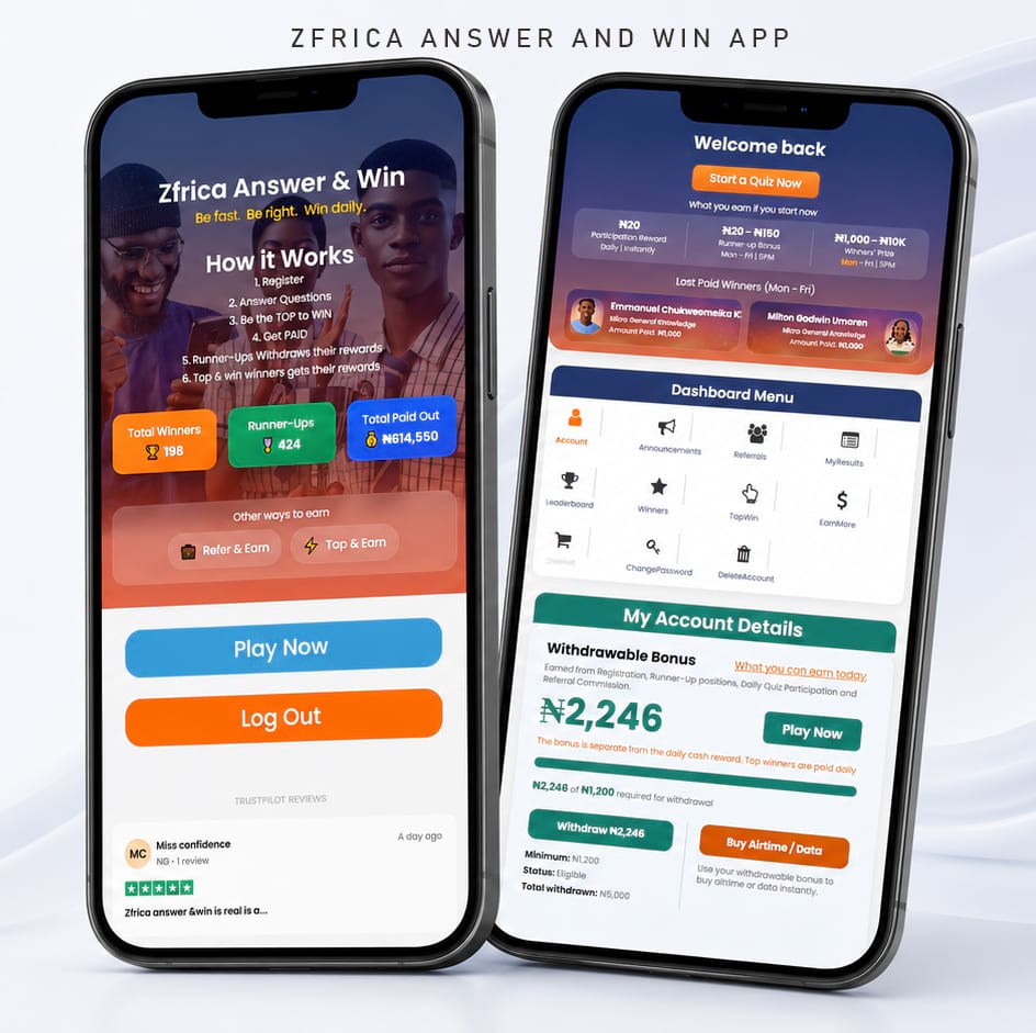 zfrica answer and win app