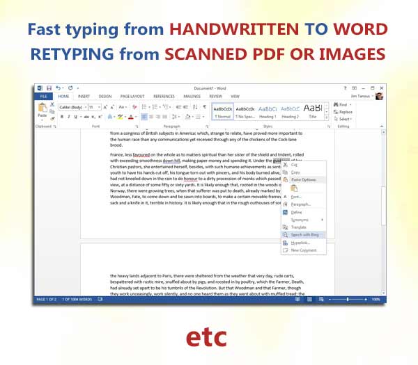 Word Document typing by zfrica