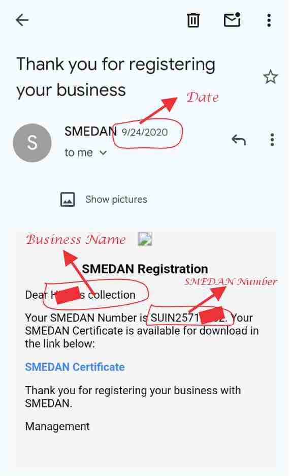 smedan details email search