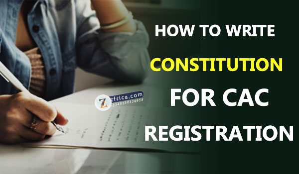 How to Write Constitution for CAC Registration