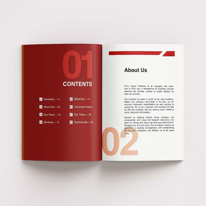 Company Profile Design and Printing (2)