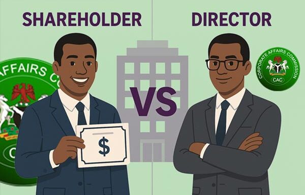 Difference between Director and Shareholder in CAC registration
