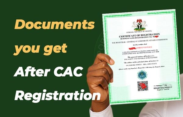 Documents you get after cac registration