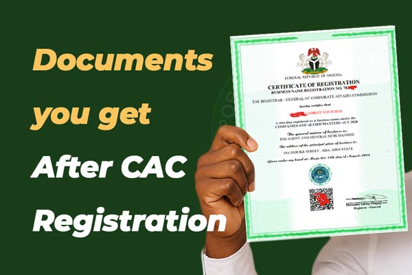 Documents you get after cac registration