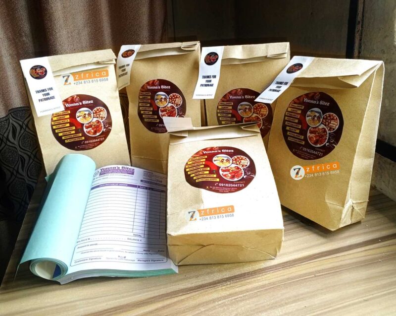 Food Packaging Paper Bag Design and Printing, Aba (2)