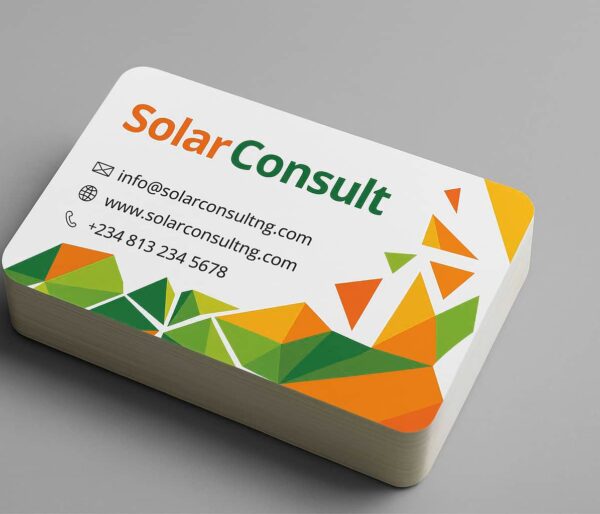 Single-Sided Business Card Design and Printing Aba