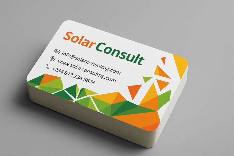 Single-Sided Business Card Design and Printing Aba