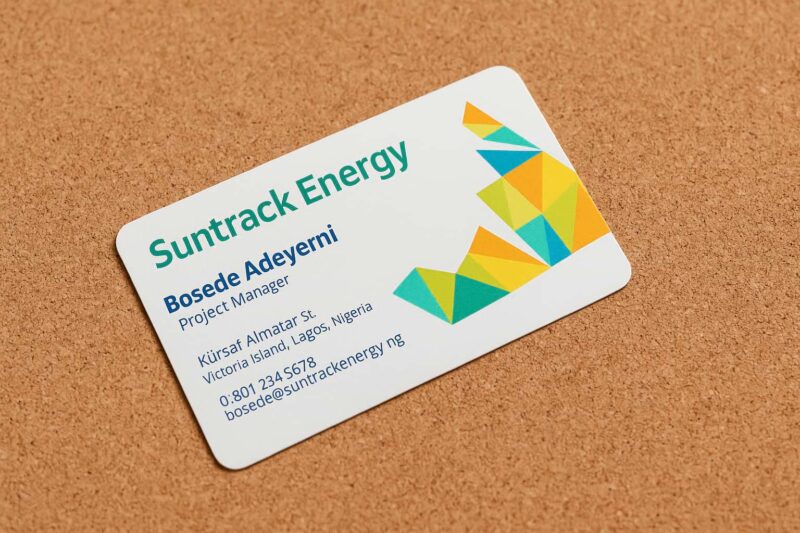 Single-Sided Business Card Design and Printing Aba