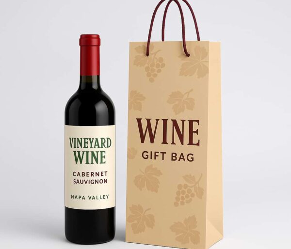 Wine Paper Bag Design and Printing, Aba, (3)