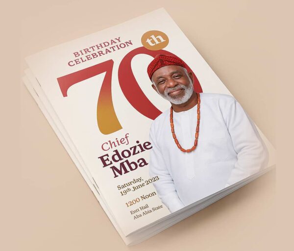 Birthday Programme Design and Printing, Aba (1)
