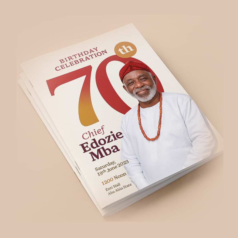 Birthday Programme Design and Printing, Aba (1)