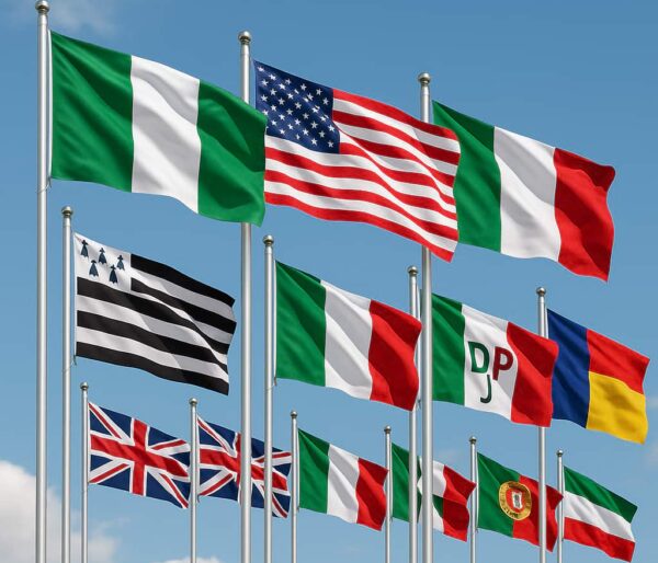 Country and Logo Flag Pole Design and Printing, Aba, Nigeria (1)