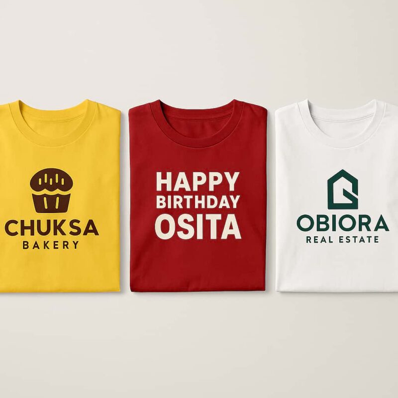 Customized T-shirt Design and Printing, Aba, Nigeria (2)