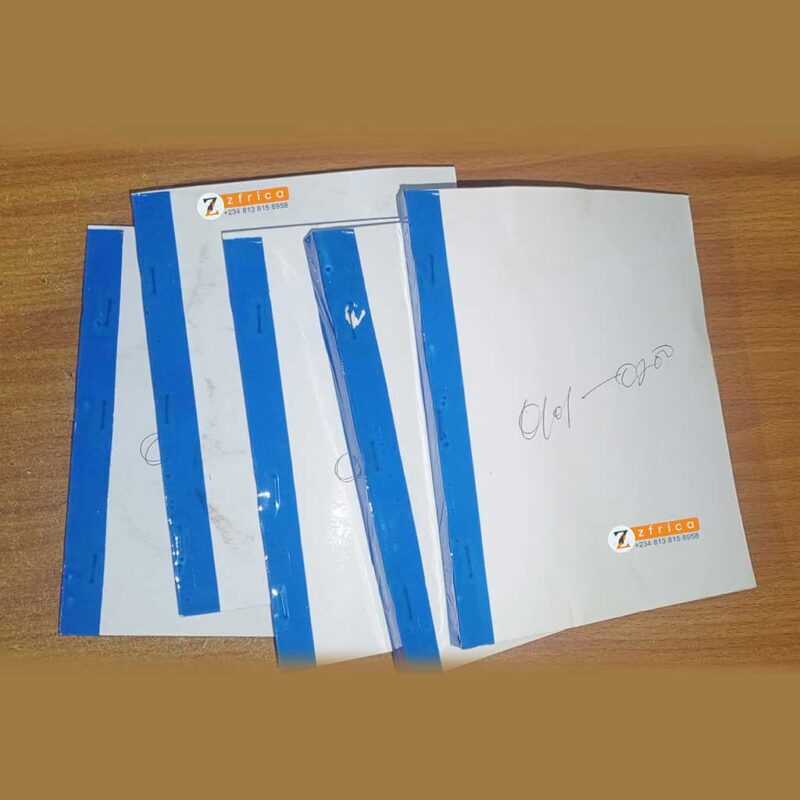 Receipt Booklet Design and Printing, Aba, Nigeria (3)