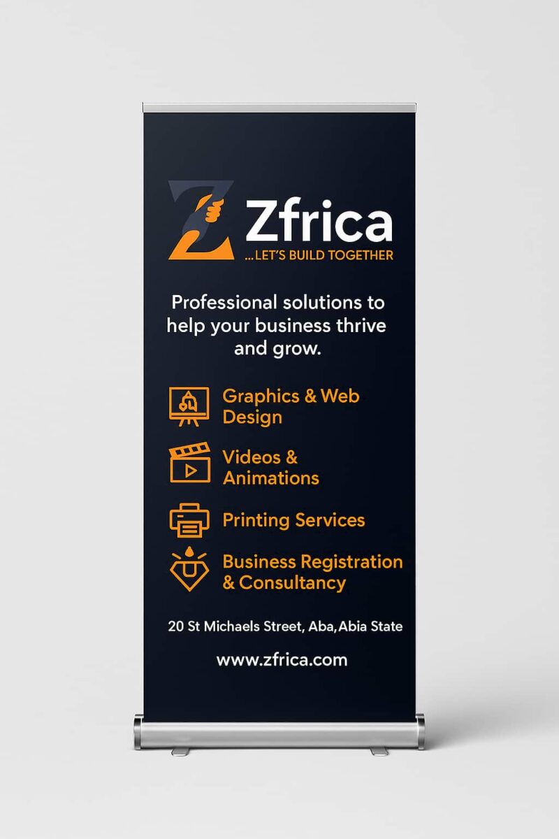 Rollup Banner Design and Printing (Small Base), Aba, Nigeria