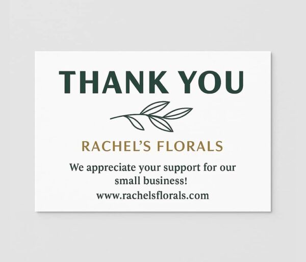 Thank You Card Design and Printing, Aba, (2)