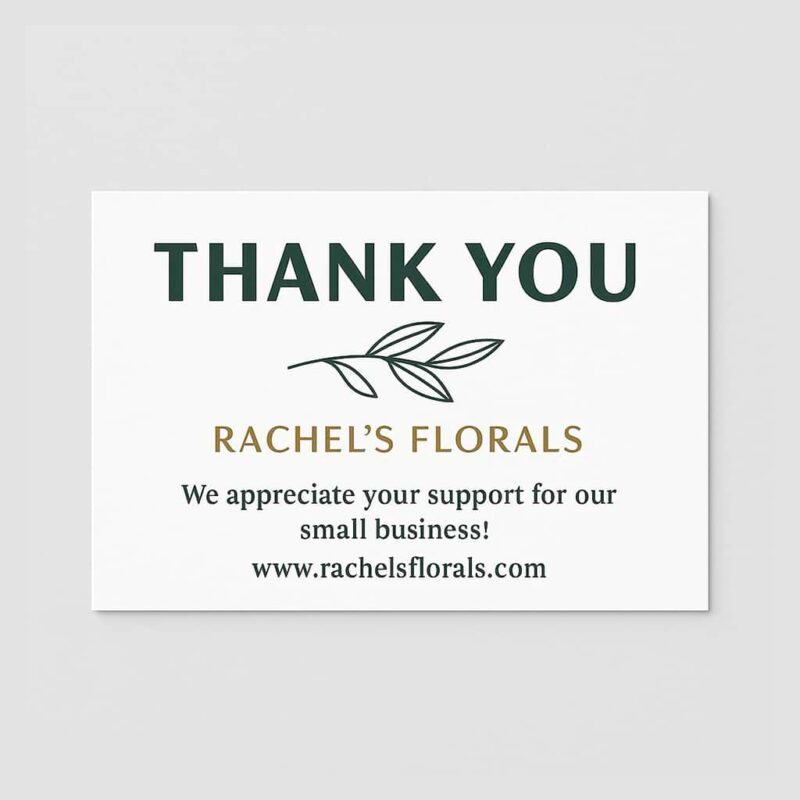 Thank You Card Design and Printing, Aba, (2)