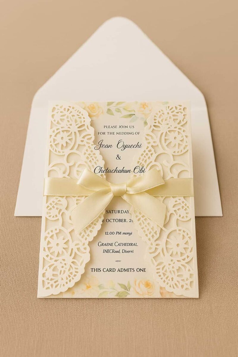 Wedding Invitation Card Design and Printing, Aba, Nigeria